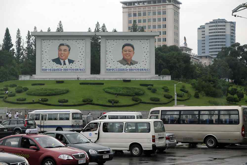 北朝鮮の街中