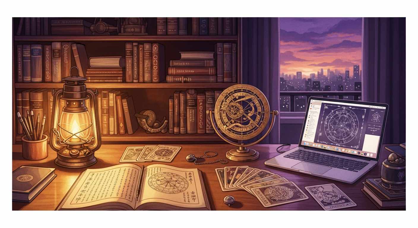 大久保占い研究室 — 占術研究と実店舗鑑定を統合した総合メディアのイメージ