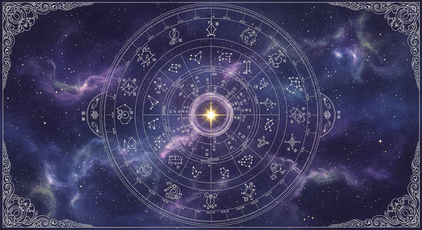 27宿の星図イラスト（宿曜占星術）