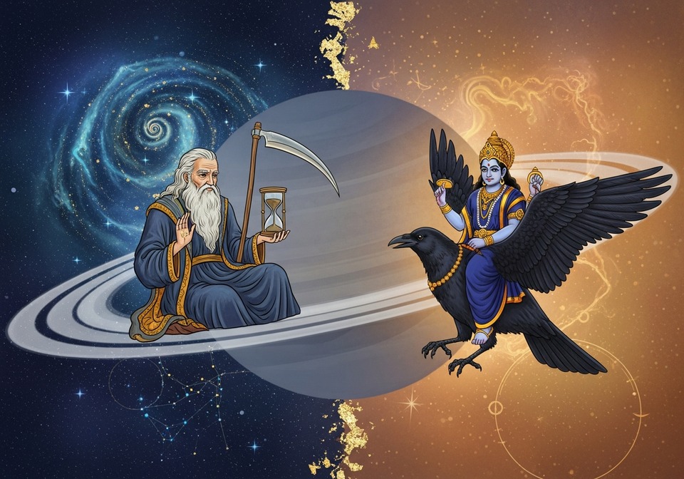土星(Saturn / Shani)の象徴イメージ